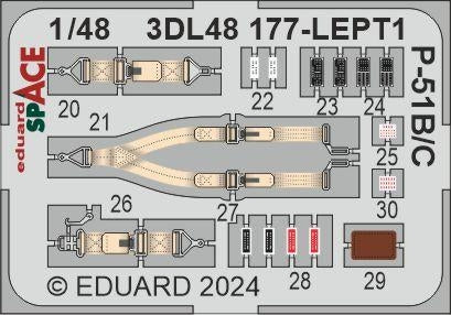 Eduard 3DL48177 P-51B/C SPACE EDUARD 1/48 – image 4