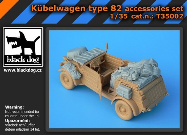 Black Dog T35002 Kubelwagen type 82 pour maquette Tamiya au 1/35