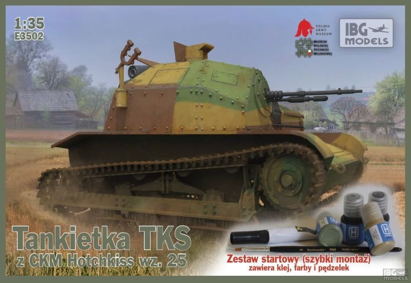 IBG E3502 TKS tankette avec CMK Hotchkiss wz.25 (1/35)