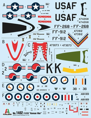 Italeri 1452 North American F-51D Mustang Guerre de Corée 1/72 – Bild 3