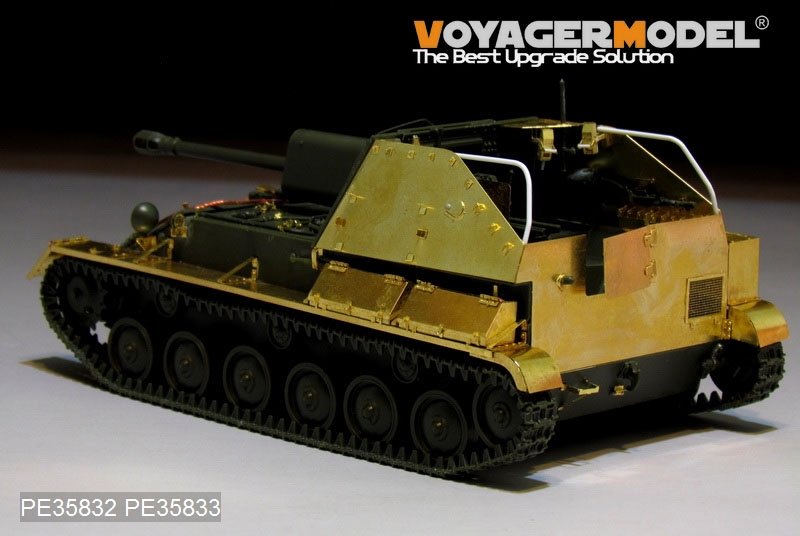 Maquette Voyager PE35832, canon automoteur russe SU-76 de la Seconde Guerre mondiale (pour TAMIYA 35349), échelle 1/35  – immagine 3