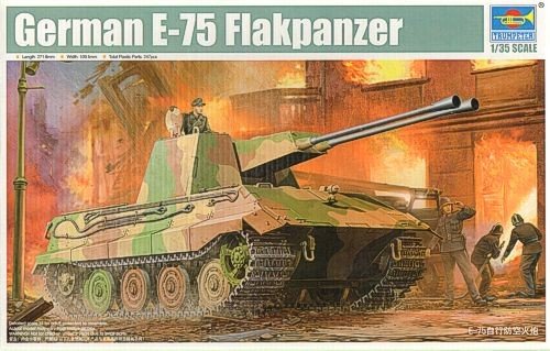 Trumpeter 01539 Flakpanzer allemand E-75 de la Seconde Guerre mondiale (1/35)