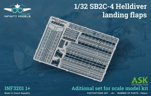 Infinity Models INF3201-01+ Volets d&amp;#39;atterrissage SB2C-4 Helldiver 1/32