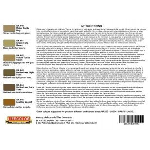 Coffret de peinture acrylique Lifecolor CS41 Uniformes britanniques, lot de 1 (6 x 22 ml)  – image 2