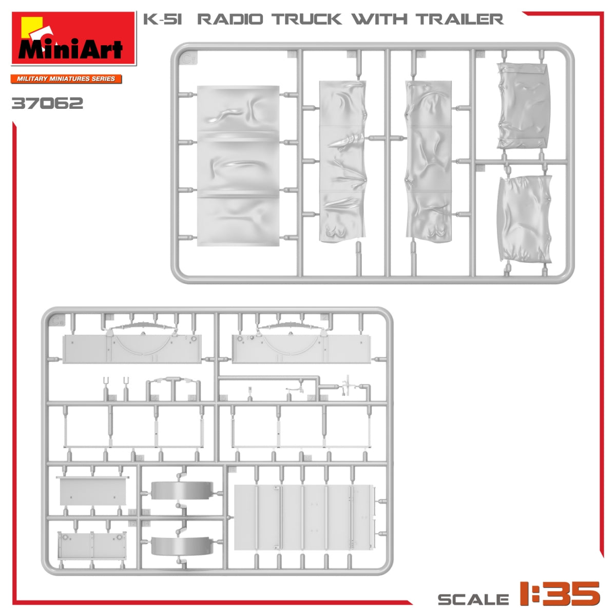 Miniart 37062 K-51 CAMION RADIO AVEC REMORQUE 1/35 – image 12