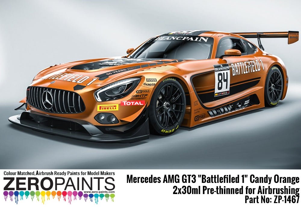 Peinture Zero Paints ZP-1467 Mercedes AMG GT3 Battlefield 1 Orange Candy 2 x 30 ml