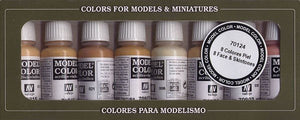 Peau de visage Vallejo (ensemble de 8 couleurs) (70124)