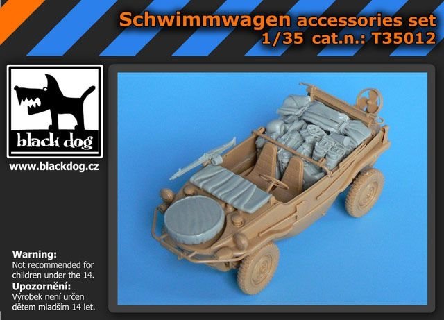 Ensemble d&amp;#39;accessoires Black Dog T35012 Schwimmwagen 1/35