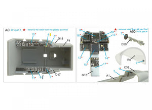 Intérieur imprimé en 3D et coloré sur papier décalcomanie Quinta Studio QDS-48259 F/A-18E (petite version) 1/48 – immagine 2