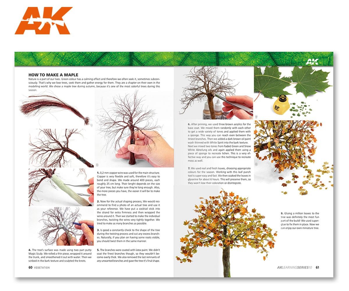 AK Interactive AK295 AK APPRENTISSAGE 10 : MAÎTRISER LA VÉGÉTATION DANS LA MODÉLISATION – imagen 5