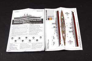 Trumpeter 05773 Cuirassé de poche allemand (Panzer Schiff) Amiral Graf Spee 1937 1/700 – image 3