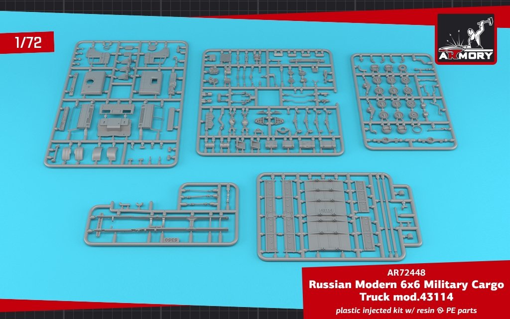 Armory Models 72448-R Russian Modern 6×6 Military Cargo Truck mod.43114 1/72 – zdjęcie 3