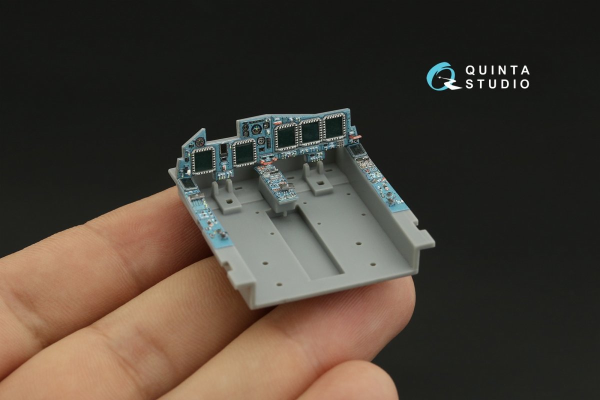 Intérieur imprimé en 3D et coloré sur papier décalcomanie Quinta Studio QDS-48071 Su-34 (petite version) 1/48 – image 9