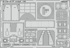 Cockpit Eduard 491180 B-17F HKM 1/48