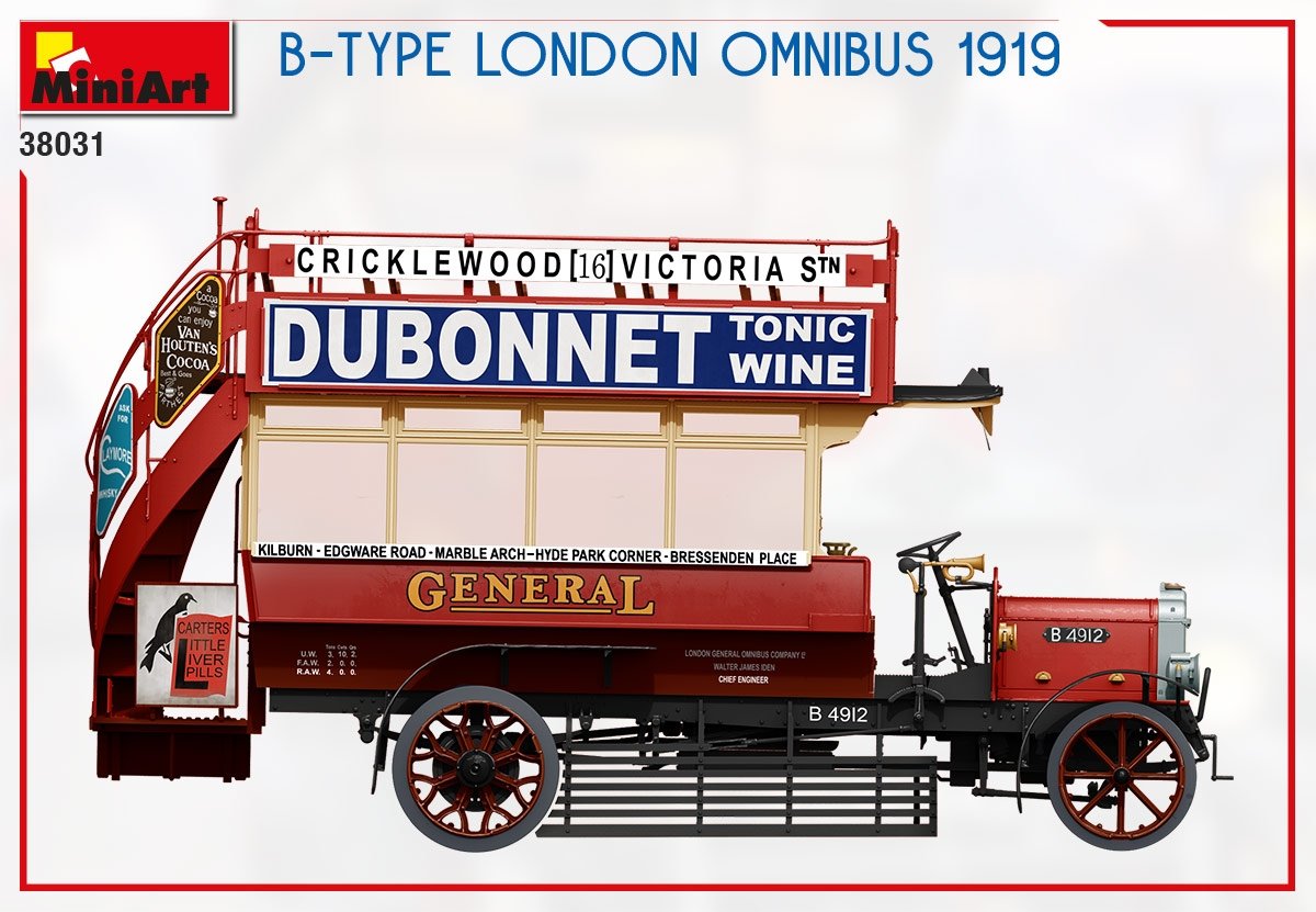MiniArt 38031 B-TYPE LONDON OMNIBUS 1919 1/35 – zdjęcie 3