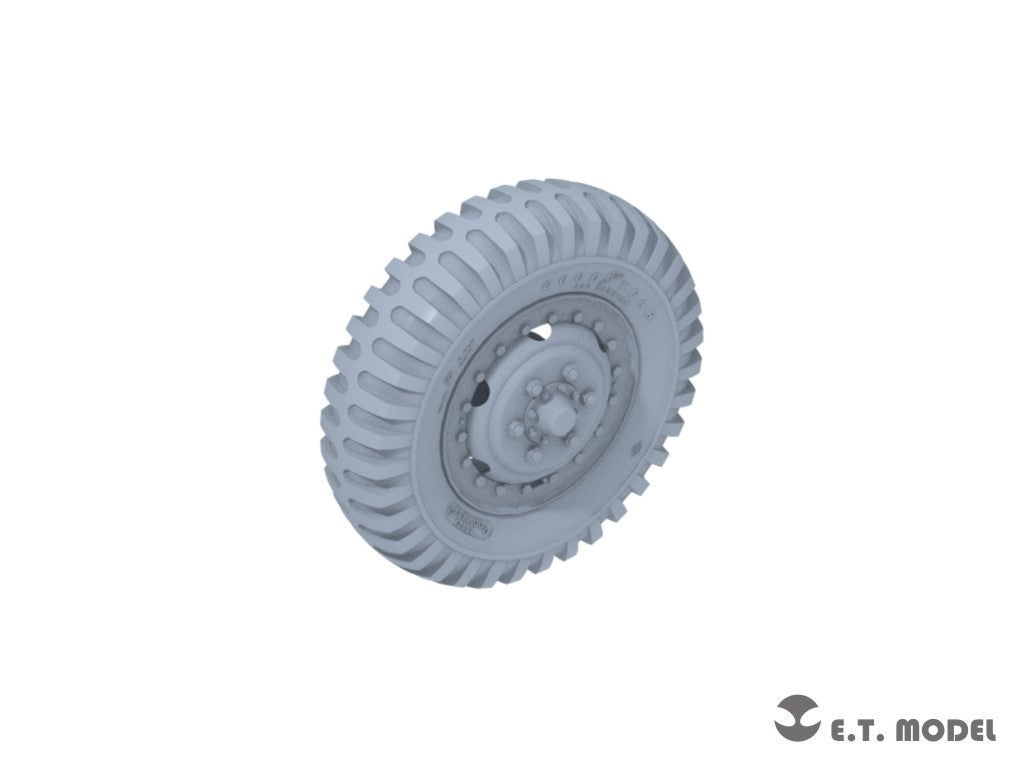 ET Model P35-150 USArmy M8/M20 Voiture blindée légère Roues affaissées pour maquette TAMIYA 1/35 – image 2