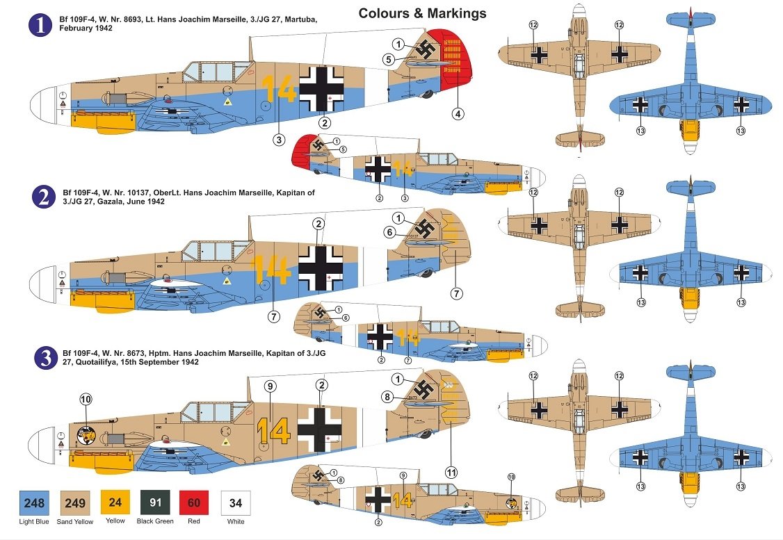 AZ Modèle AZ7800 Bf 109F-4 « HJMarseille » 1/72 – immagine 2