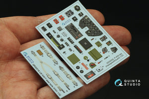 Quinta Studio QD32220 P-40N late 3D-Printed coloured Interior on decal paper (Hasegawa/Eduard) 1/32 – zdjęcie 3