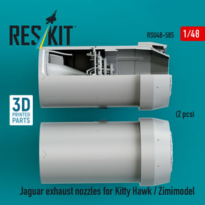 RESKIT RSU48-0585 Jaguar exhaust nozzles for Kitty Hawk / Zimimodel (3D Printed) 1/48