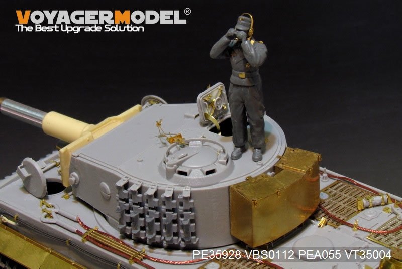 Maquette Voyager PE35928 Char Tiger I allemand de la Seconde Guerre mondiale, production tardive, pour TRUMPETER 09540, échelle 1/35 – immagine 14