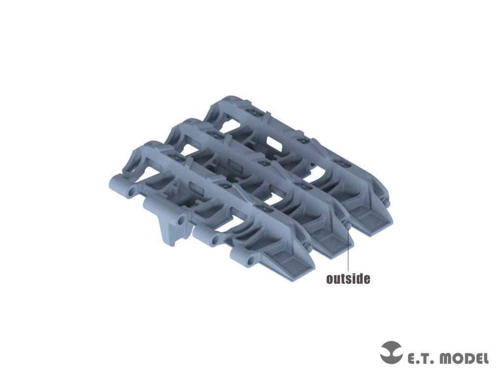 ET Model P35-044 WWII German Pz.Kpfw.III/IV Ostketten Chenille fonctionnelle imprimée en 3D à l&amp;#39;échelle 1/35 – immagine 3