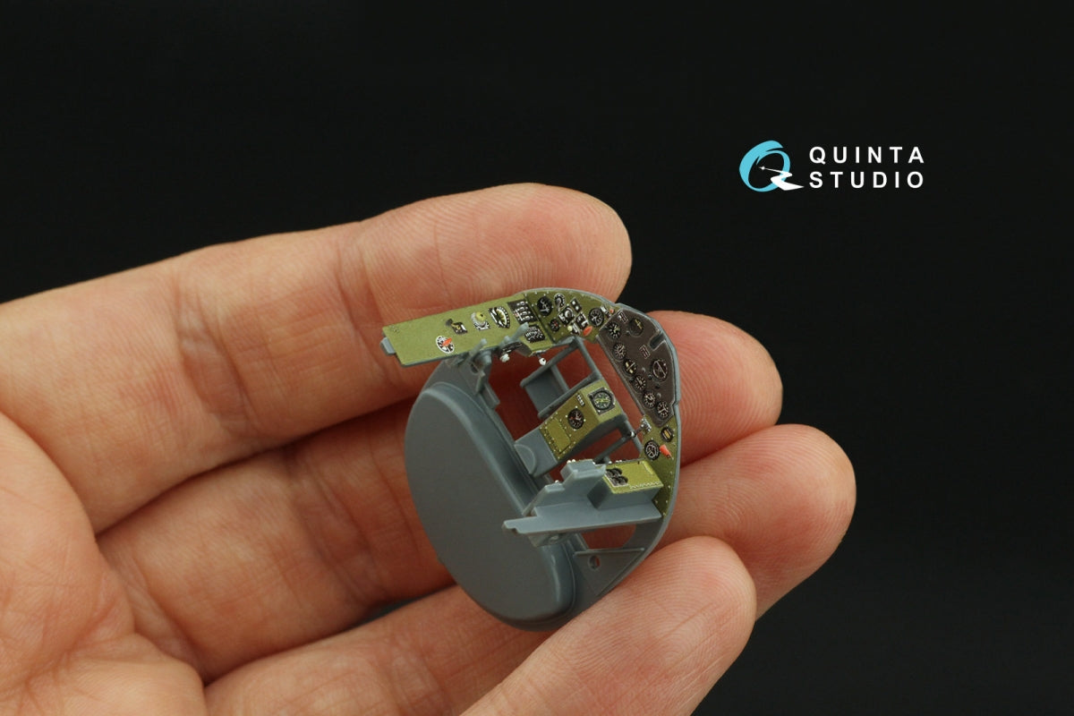 Intérieur imprimé en 3D et coloré sur papier décalcomanie Quinta Studio QD48421 FM-2 Wildcat (Eduard) 1/48 – image 9