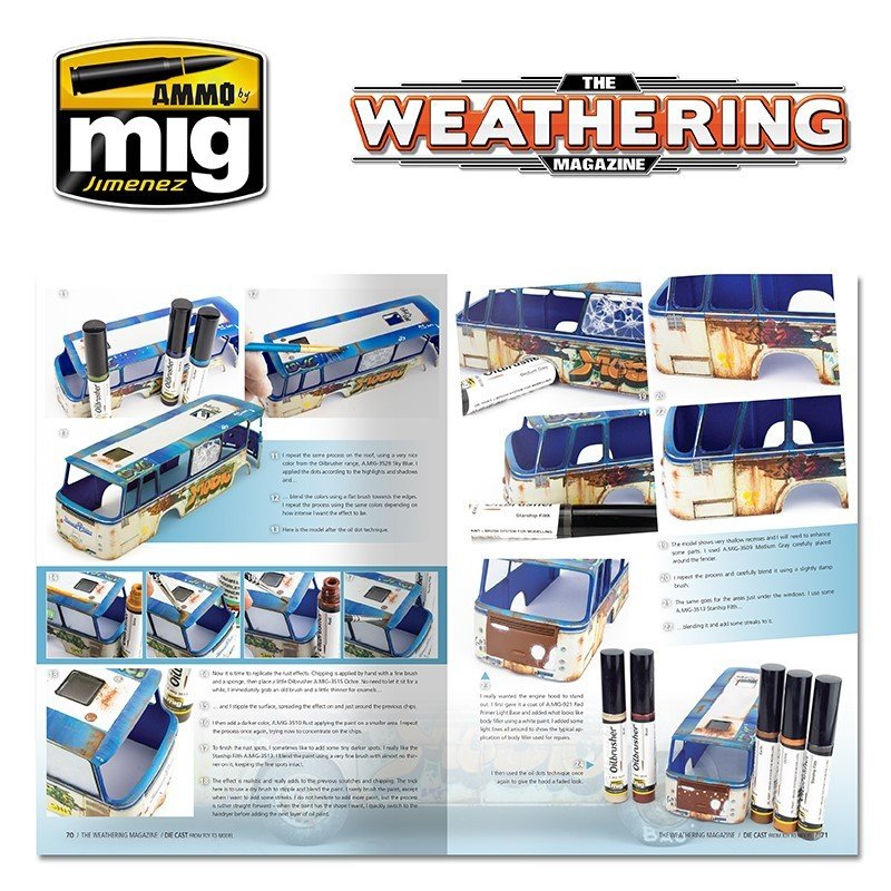 Le magazine Weathering 4522PL TWM NUMÉRO 23 DIE CAST (Du jouet au modèle réduit) - Version polonaise – image 7