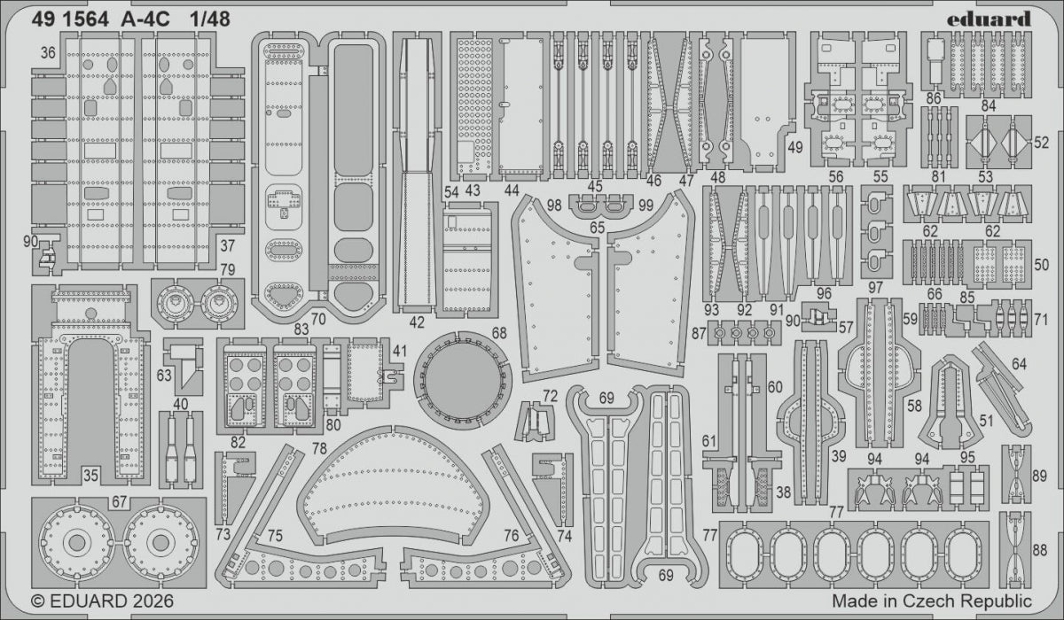 Eduard BIG49471 Douglas A-4 C Skyhawk - Bog Ed Set (for Hobby Boss Kits) 1/48