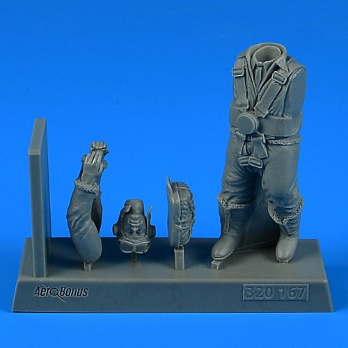 Aerobonus 320167 Pilote de bombardier de la RAF de la Seconde Guerre mondiale avec parachute 1/32