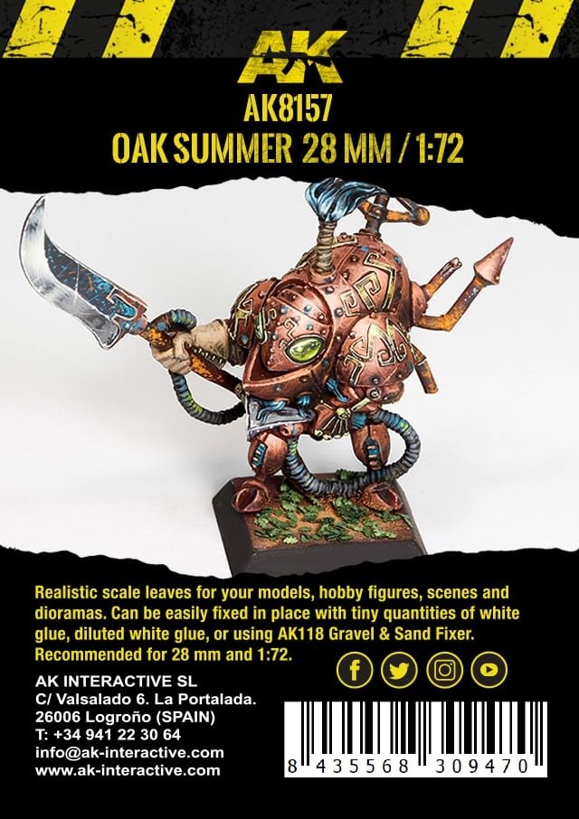 AK Interactive AK8157 Feuilles d&amp;#39;été de chêne 28 mm 1/72 – image 3