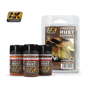 AK Interactive AK4110 Dépôts de rouille incrustés 3 x 35 ml