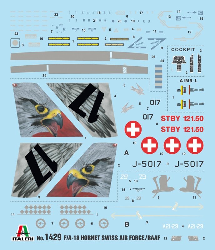 Italeri 1429 F/A-18 HORNET Force aérienne suisse - Force aérienne royale australienne 1/72 – image 4