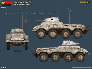 MiniArt 35416 Sd.Kfz.234/2 AVEC TOURELLE LUCHS. KIT INTÉRIEUR 1/35 – Bild 3