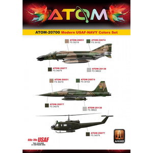 Munitions Mig Jimenez ATOM 20700, couleurs modernes USAF-NAVY, lot de 12 x 20 ml – Bild 4