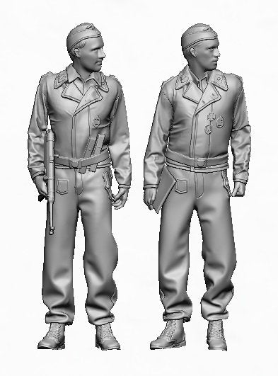 Glowel Miniatures 35042 WSS tank crew 1944-45 1/35 – zdjęcie 2