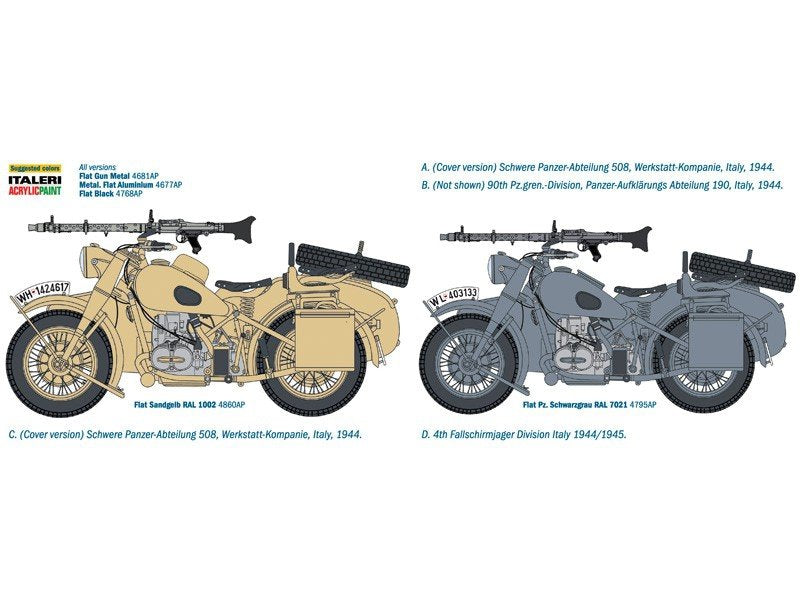 Italeri 7403 Moto militaire allemande avec side-car (1/9) – Bild 11