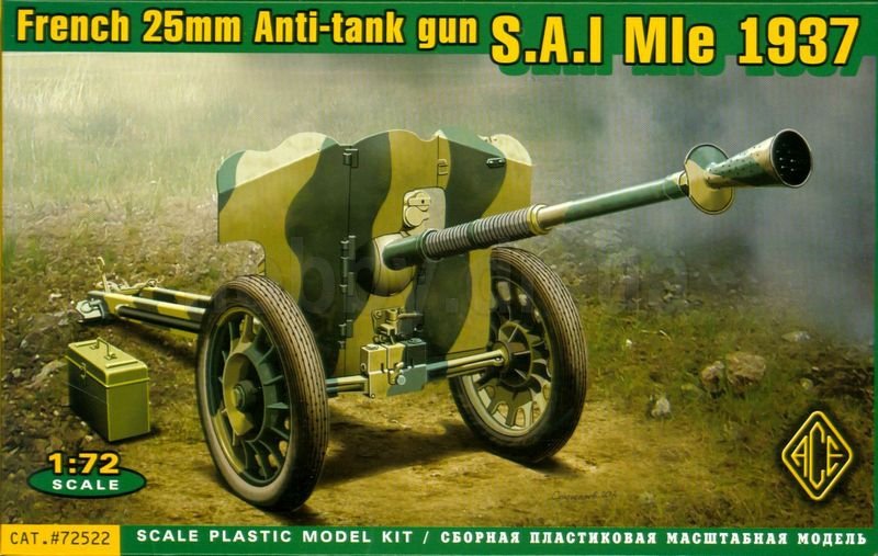 ACE 72522 Canon antichar français de 25 mm SAL Mle 1937 (1/72)