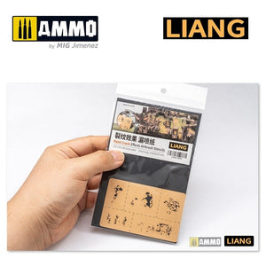 Pochoirs pour aérographe Liang 0008 à effets de craquelures de peinture – image 3