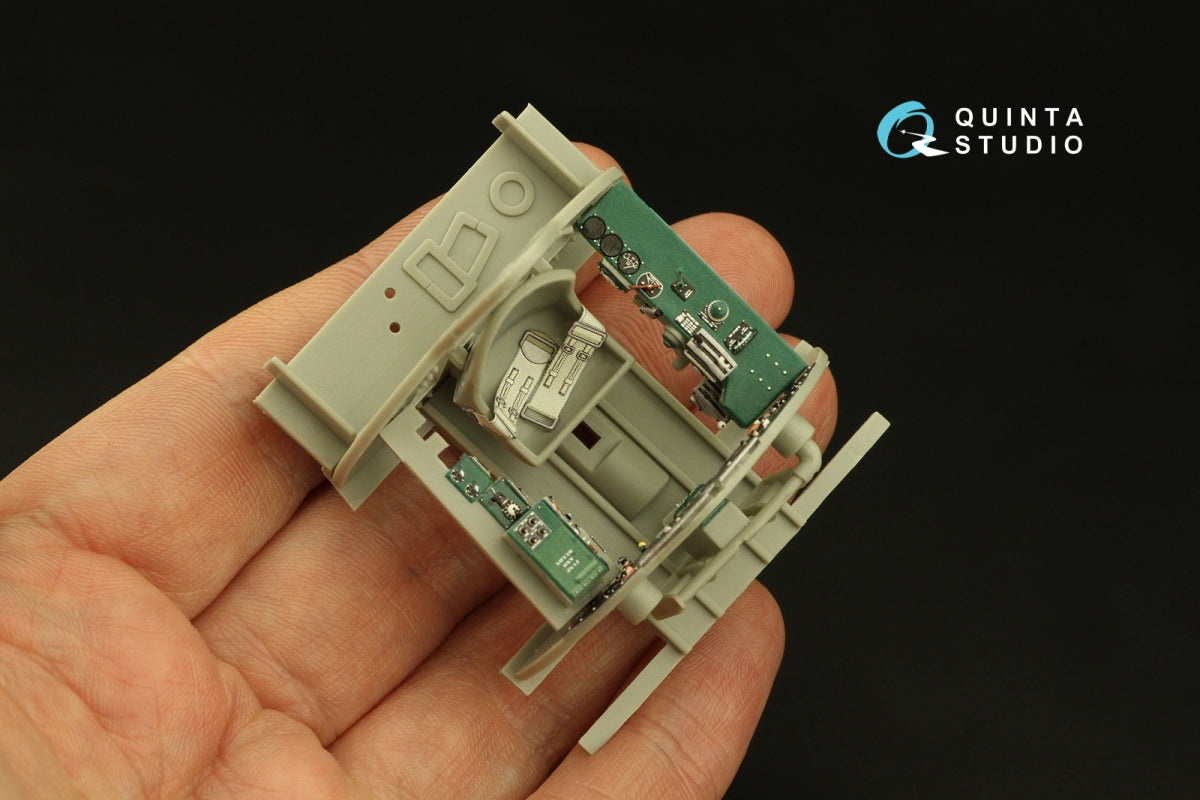 Intérieur coloré imprimé en 3D sur papier décalcomanie pour F4F-3 Wildcat (Trumpeter) de Quinta Studio QD32186, échelle 1/32  – image 6