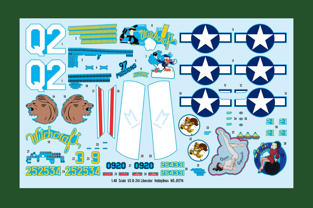Hobby Boss 81774 Consolidated B-24J Liberator 1/48 – immagine 3