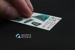 Intérieur imprimé en 3D et coloré sur papier décalcomanie Quinta Studio QD48026 Mi-24V (pour kit Zvezda) 1/48 – immagine 2