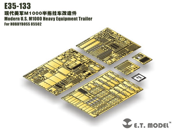 ET Model E35-133 Remorque moderne américaine M1000 pour engins lourds (pour HOBBY BOSS 85502) (1/35)
