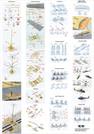 Pontos 35009F1 USS BB-63 Missouri 1991 Kit de détails (1/350) – image 3