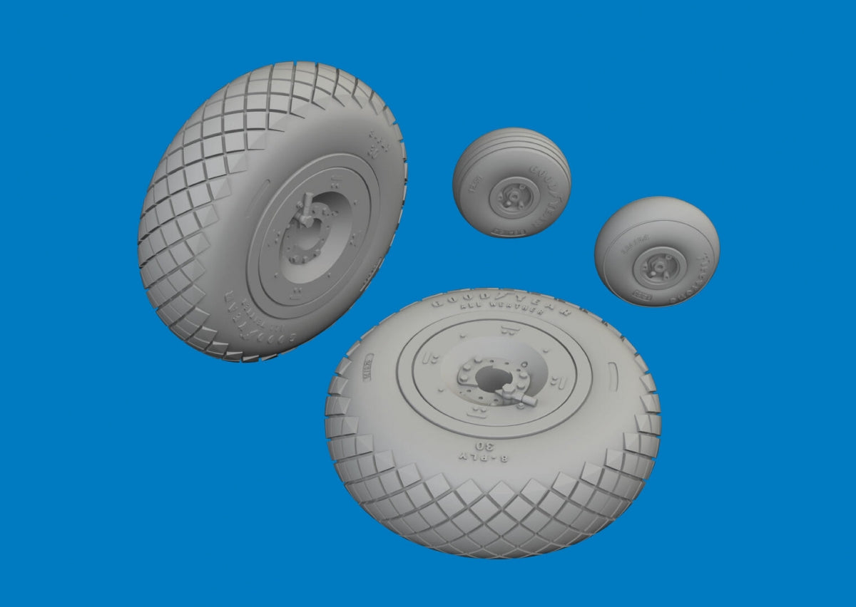 Roues Eduard 6481057 P-40E à bande de roulement diamantée Eduard 1/48 – image 3