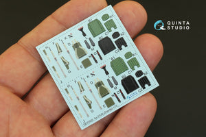 Quinta Studio QD72020 Su-27UB 3D-Printed &amp;amp; coloured Interior on decal paper (for Zvezda kit) 1/72 – zdjęcie 5