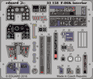 Intérieur du F-86K Eduard 33158 KITTY HAWK 1/32