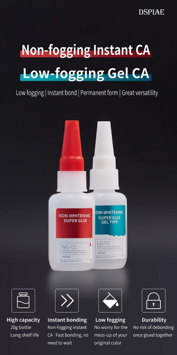 DSPIAE LG-02 Gel de colle forte à faible blanchiment 20 g – imagen 2