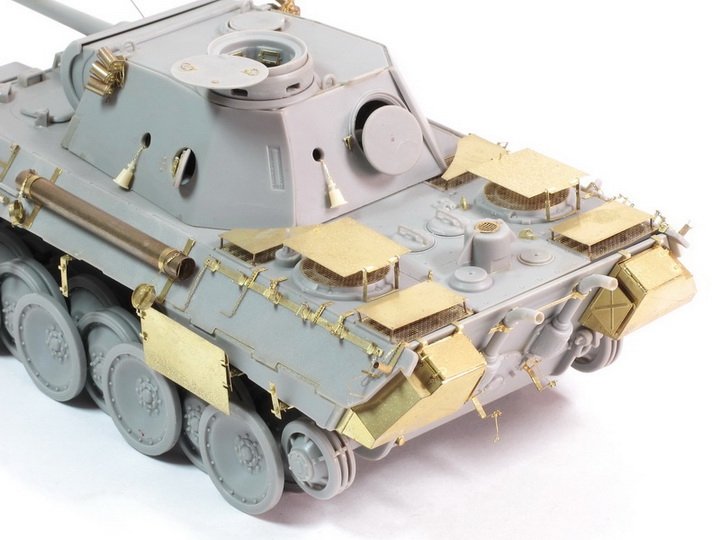 E.T. Model EA35-061 WWII German Additional Armor Plates for Panther D/A/G For DRAGON Smart Kit 1/35 – zdjęcie 2