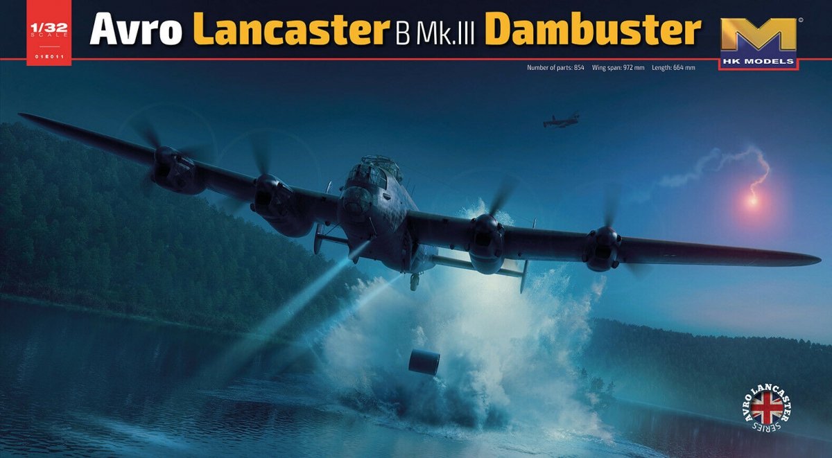 Maquette HK Models 01E011 Avro Lancaster B.Mk.III Dambuster 1/32