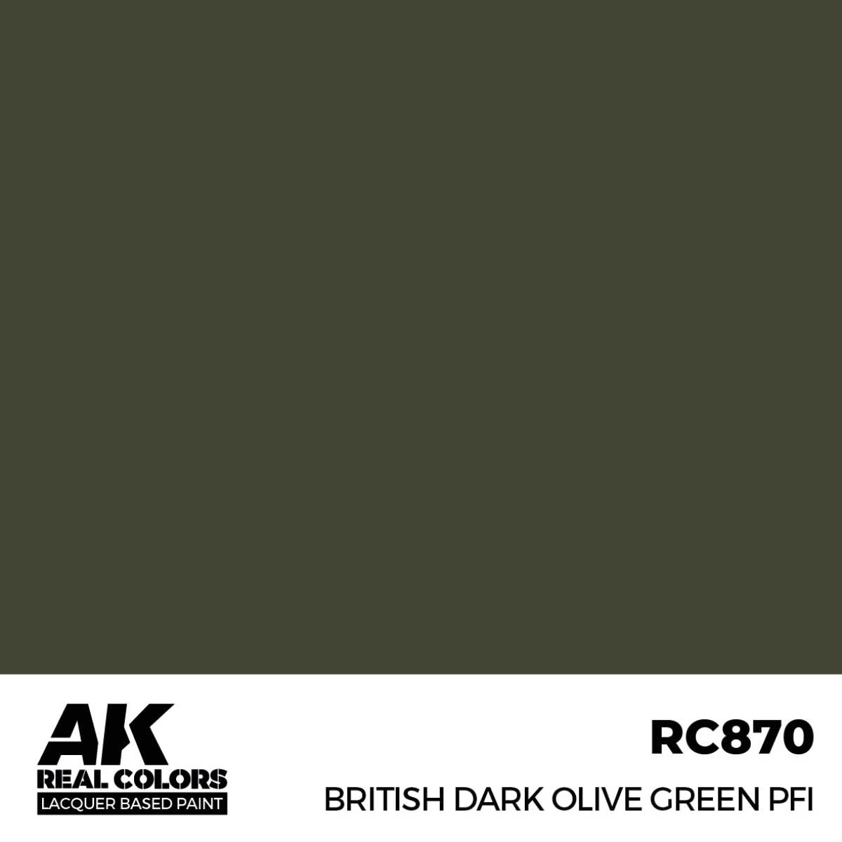 AK Interactive RC870 British Vert Olive Foncé PFI 17 ml